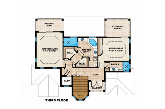 Floor Plan - Other Floor for Cottage House Plan #27-249 - 3 bed, 3 bath