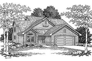 Traditional Exterior - Front Elevation Plan #70-198
