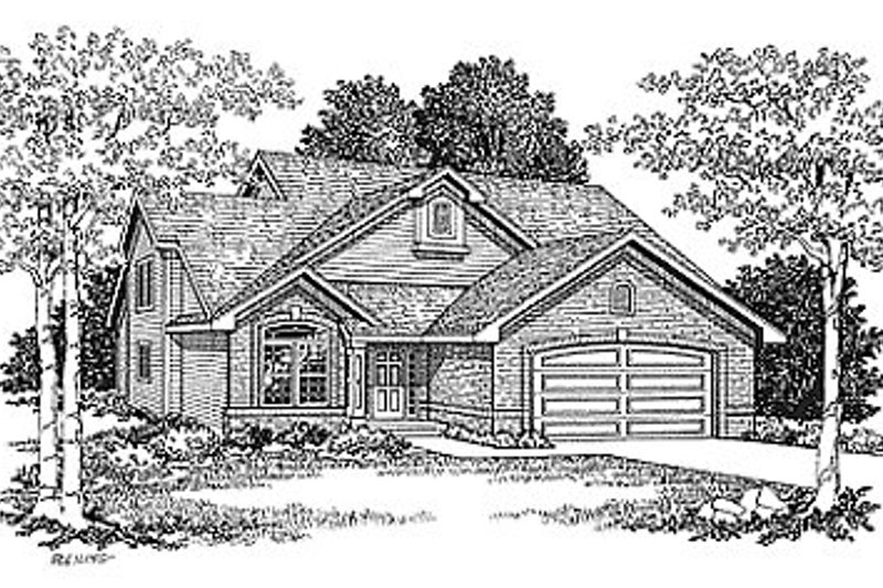 Traditional Style House Plan - 3 Beds 2.5 Baths 1784 Sq/Ft Plan #70-198
