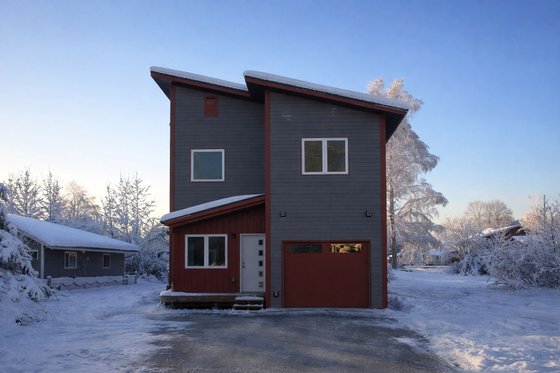 Exterior - Front Elevation 4 for Contemporary House Plan #20-2320 - 3 bed, 2.5 bath