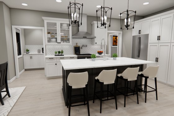 Interior - Kitchen for Farmhouse House Plan #51-1371 - 4 bed, 3.5 bath
