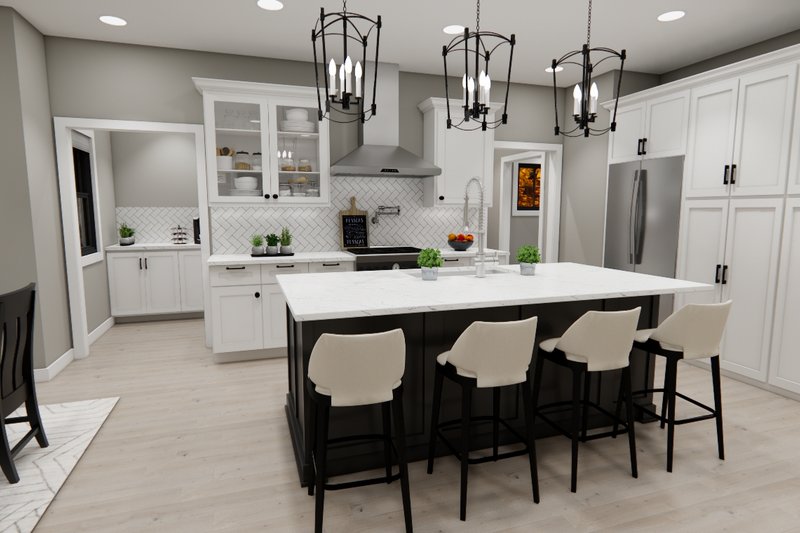 Home Plan - Interior - Kitchen for Farmhouse House Plan #51-1371 - 4 bed, 3.5 bath
