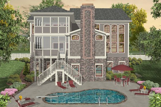 Craftsman, Rear Elevation