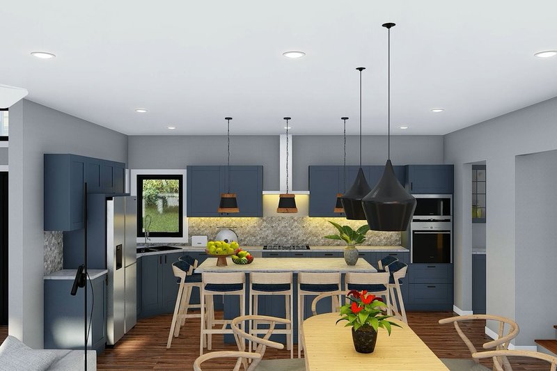 Architectural House Design - Interior - Kitchen for Contemporary House Plan #932-1358 - 4 bed, 3 bath