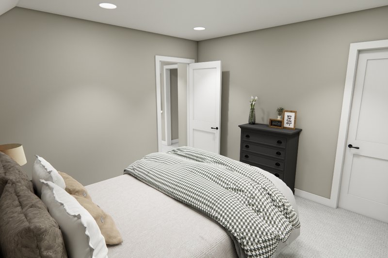 House Blueprint - Interior - Bedroom 1 for Bungalow House Plan #51-1405 - 3 bed, 2 bath