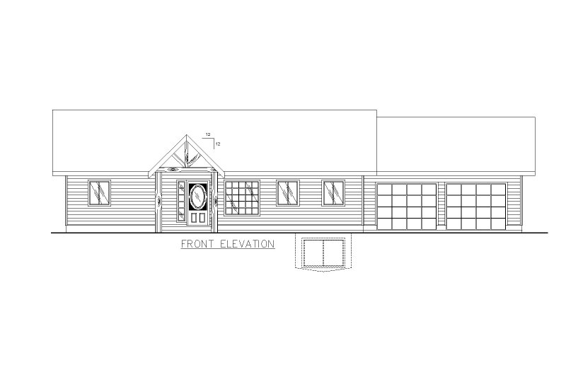 Dream House Plan - Exterior - Front Elevation for Traditional House Plan #117-234 - 4 bed, 3 bath