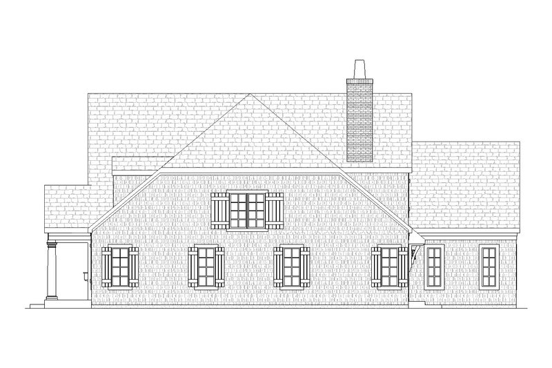 Architectural House Design - Right Side Elevation