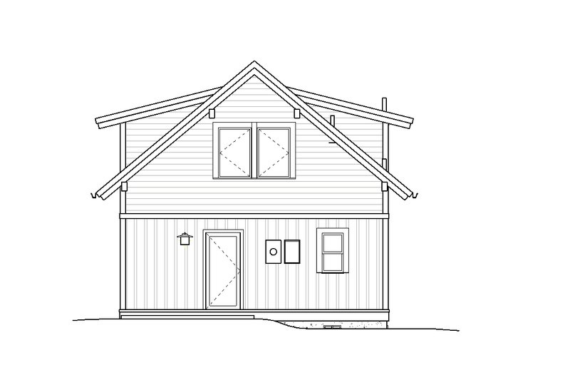 Dream House Plan - Exterior - Rear Elevation for Traditional House Plan #895-115 - 1 bed, 2 bath