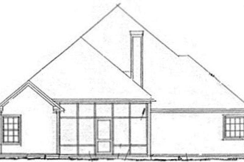 Dream House Plan - Exterior - Rear Elevation for Traditional House Plan #20-1418 - 3 bed, 2 bath