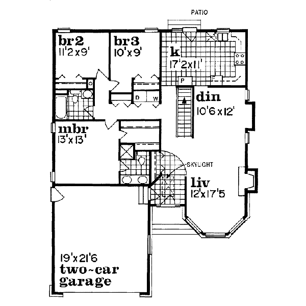 Traditional Floor Plan - Main Floor Plan #47-246