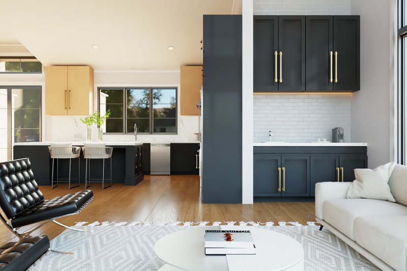 House Design - Interior - Family Room for Contemporary House Plan #1064-336 - 3 bed, 2.5 bath