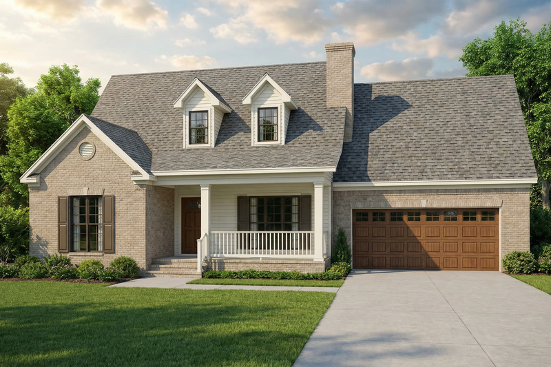 Home Plan - Exterior - Front Elevation 3 for Traditional House Plan #17-2002 - 3 bed, 2.5 bath