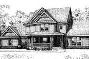 Victorian Style House Plan - 3 Beds 2.5 Baths 1920 Sq/Ft Plan #310-176 