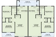 Southern Style House Plan - 2 Beds 1 Baths 1636 Sq/Ft Plan #17-1094 