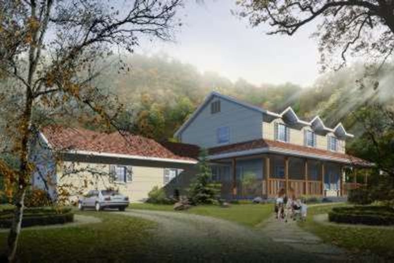 Home Plan - Traditional Exterior - Front Elevation Plan #1-976