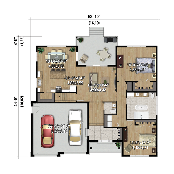 House Design - Farmhouse Floor Plan - Main Floor Plan #25-4955