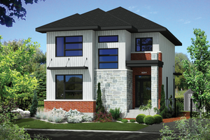 Contemporary Exterior - Front Elevation Plan #25-4623