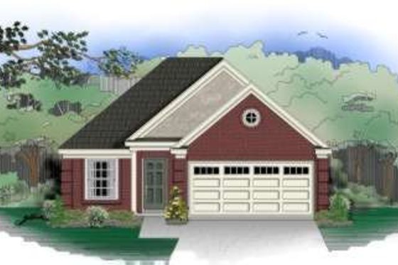 Exterior - Front Elevation for Southern House Plan #81-690 - 3 bed, 2 bath