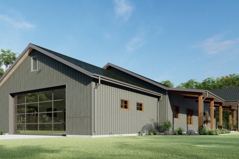 Architectural House Design - Exterior - Other Elevation 6 for Barndominium House Plan #1092-27 - 3 bed, 2.5 bath