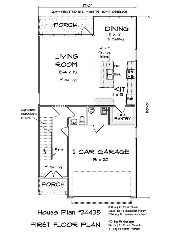 Cottage Floor Plan - Main Floor Plan #513-2226