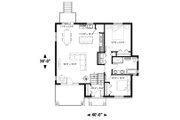 Craftsman Style House Plan - 2 Beds 1 Baths 1272 Sq/Ft Plan #23-2654 