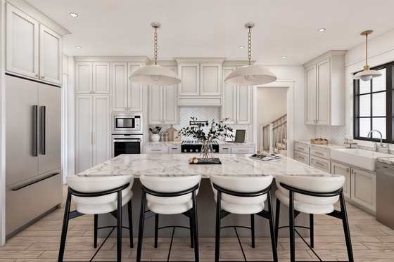 Farmhouse Interior - Kitchen Plan #1074-107