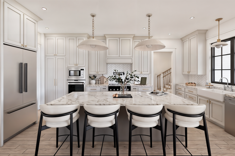 Architectural House Design - Interior - Kitchen 1 for Farmhouse House Plan #1074-107 - 4 bed, 3.5 bath