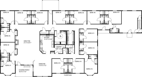 Country Floor Plan - Main Floor Plan #117-265
