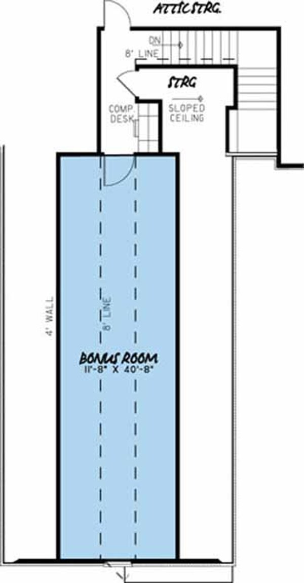 Home Plan - Country Floor Plan - Upper Floor Plan #17-3378