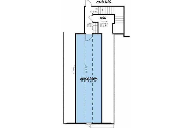 Dream House Plan - Floor Plan - Upper Floor for Country House Plan #17-3378 - 3 bed, 2.5 bath