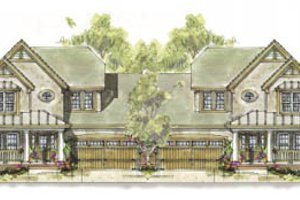 Cottage Exterior - Front Elevation Plan #20-1267