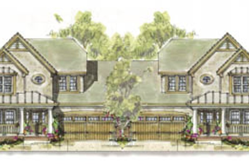 Dream House Plan - Cottage Exterior - Front Elevation Plan #20-1267