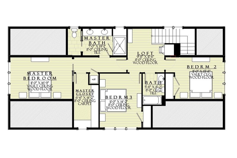 Dream House Plan - Floor Plan - Upper Floor for Craftsman House Plan #901-148 - 4 bed, 3.5 bath