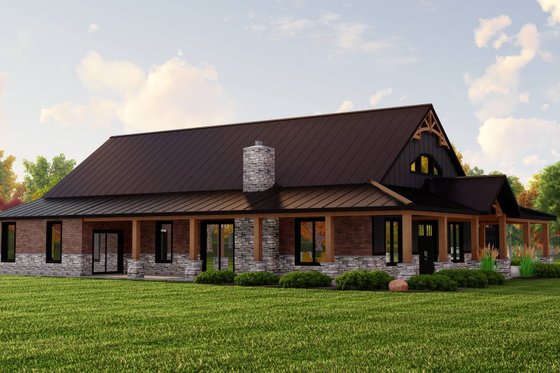 Exterior - Other Elevation 2 for Country House Plan #1064-250 - 3 bed, 2.5 bath