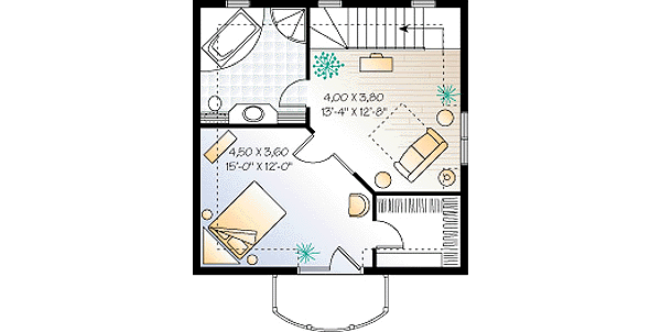 Dream House Plan - Country Floor Plan - Upper Floor Plan #23-2165
