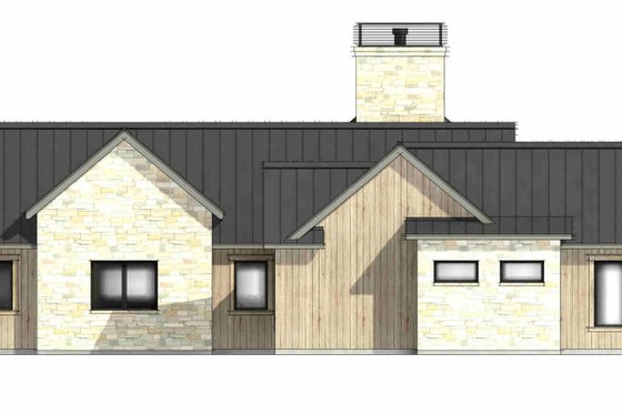 Exterior - Other Elevation 1 for Modern House Plan #1096-172 - 4 bed, 4.5 bath