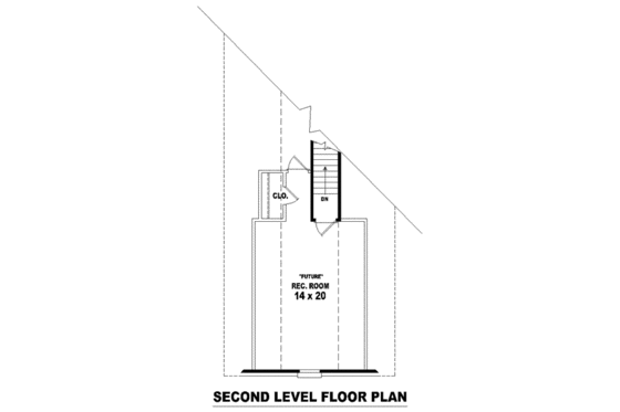 Floor Plan - Other Floor for European House Plan #81-1494 - 3 bed, 2 bath