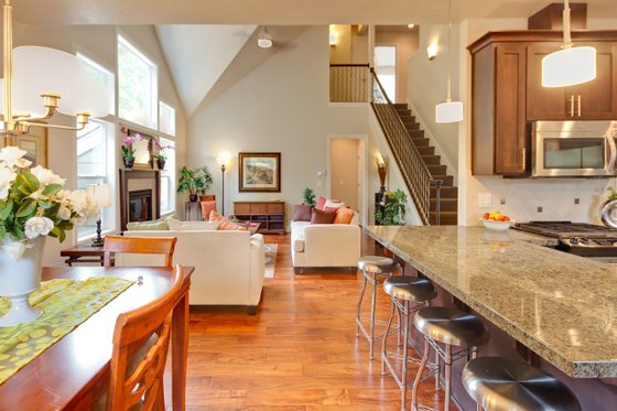 Interior - Family Room 2 for Traditional House Plan #124-921 - 3 bed, 2.5 bath