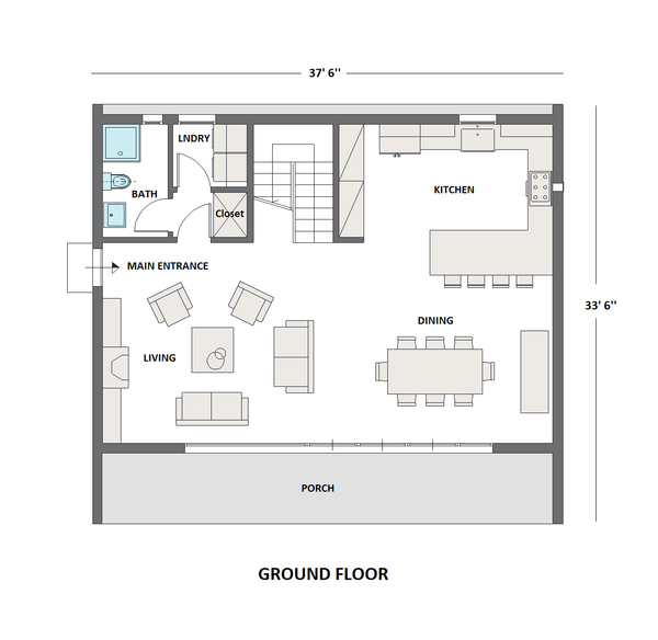 Contemporary Floor Plan - Main Floor Plan #542-22