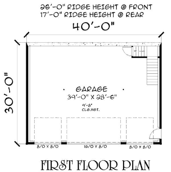 Country Floor Plan - Main Floor Plan #75-197