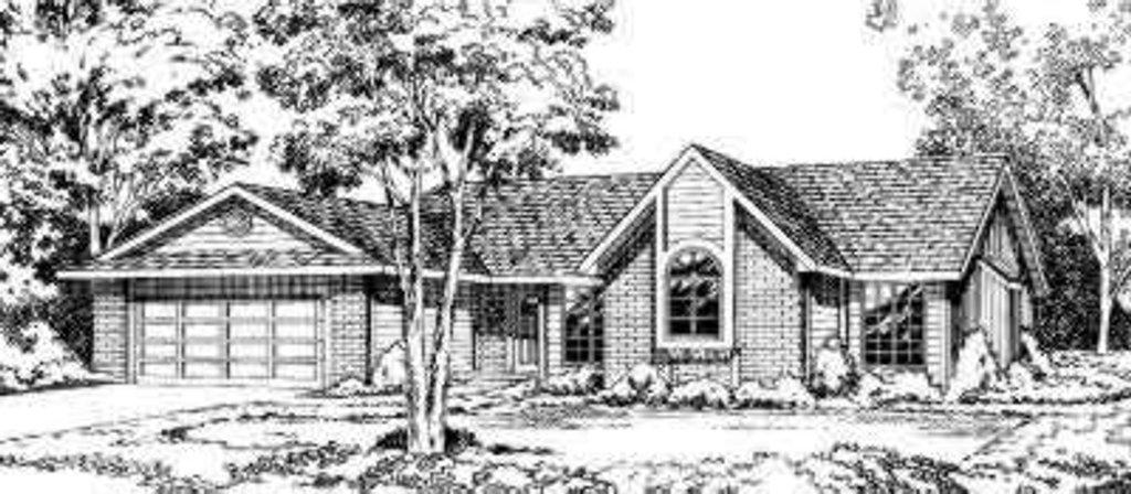 Exterior - Front Elevation 2 for Traditional House Plan #312-420 - 3 bed, 2 bath