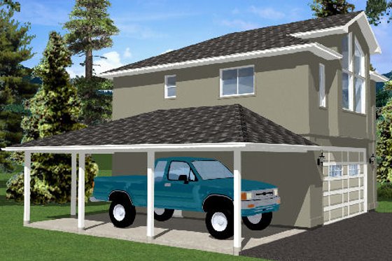 Exterior - Other Elevation for Traditional House Plan #126-164 - 1 bed, 1 bath