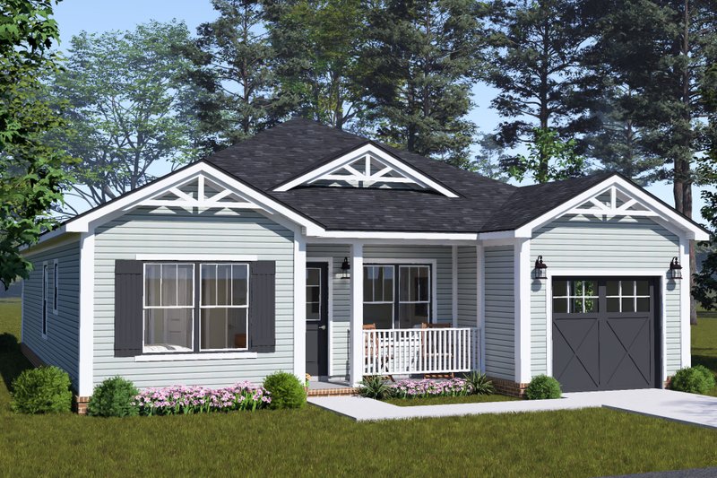 Home Plan - Exterior - Other Elevation 1 for Cottage House Plan #513-2483 - 3 bed, 3 bath