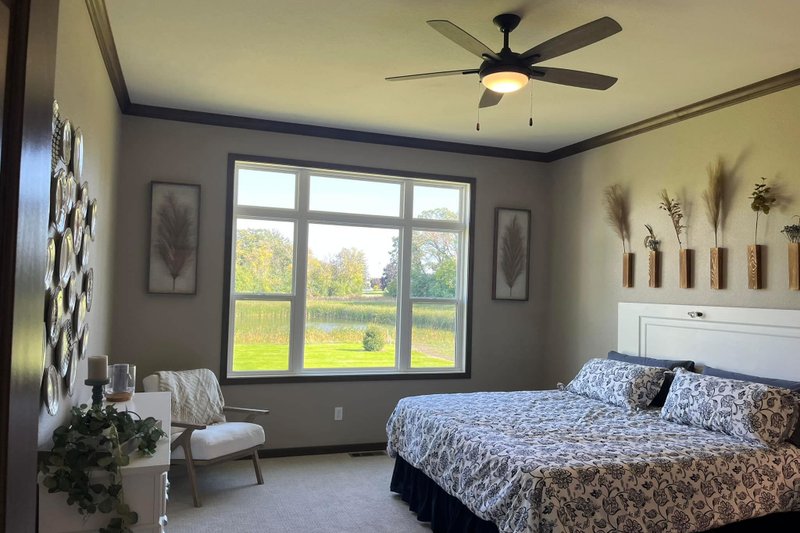 House Plan Design - Interior - Master Bedroom for Farmhouse House Plan #20-2510 - 4 bed, 2 bath
