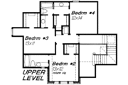 European Style House Plan - 4 Beds 3.5 Baths 3036 Sq/Ft Plan #310-123 