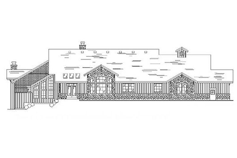 Home Plan - Exterior - Rear Elevation for Traditional House Plan #5-331 - 5 bed, 4 bath