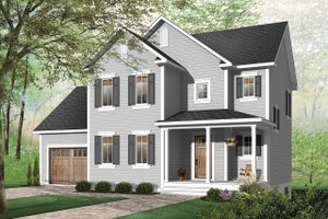 Country Exterior - Front Elevation Plan #23-581