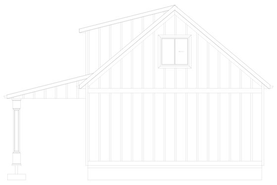 Exterior - Other Elevation 2 for Farmhouse House Plan #1060-332, 1 bath