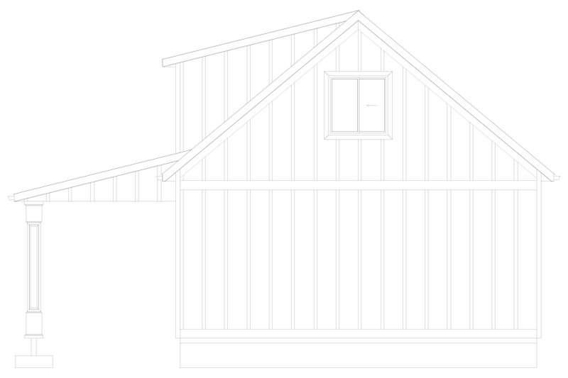 Home Plan - Exterior - Other Elevation 2 for Farmhouse House Plan #1060-332, 1 bath