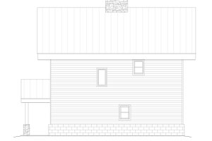 Exterior - Rear Elevation for Modern House Plan #932-373 - 2 bed, 2 bath